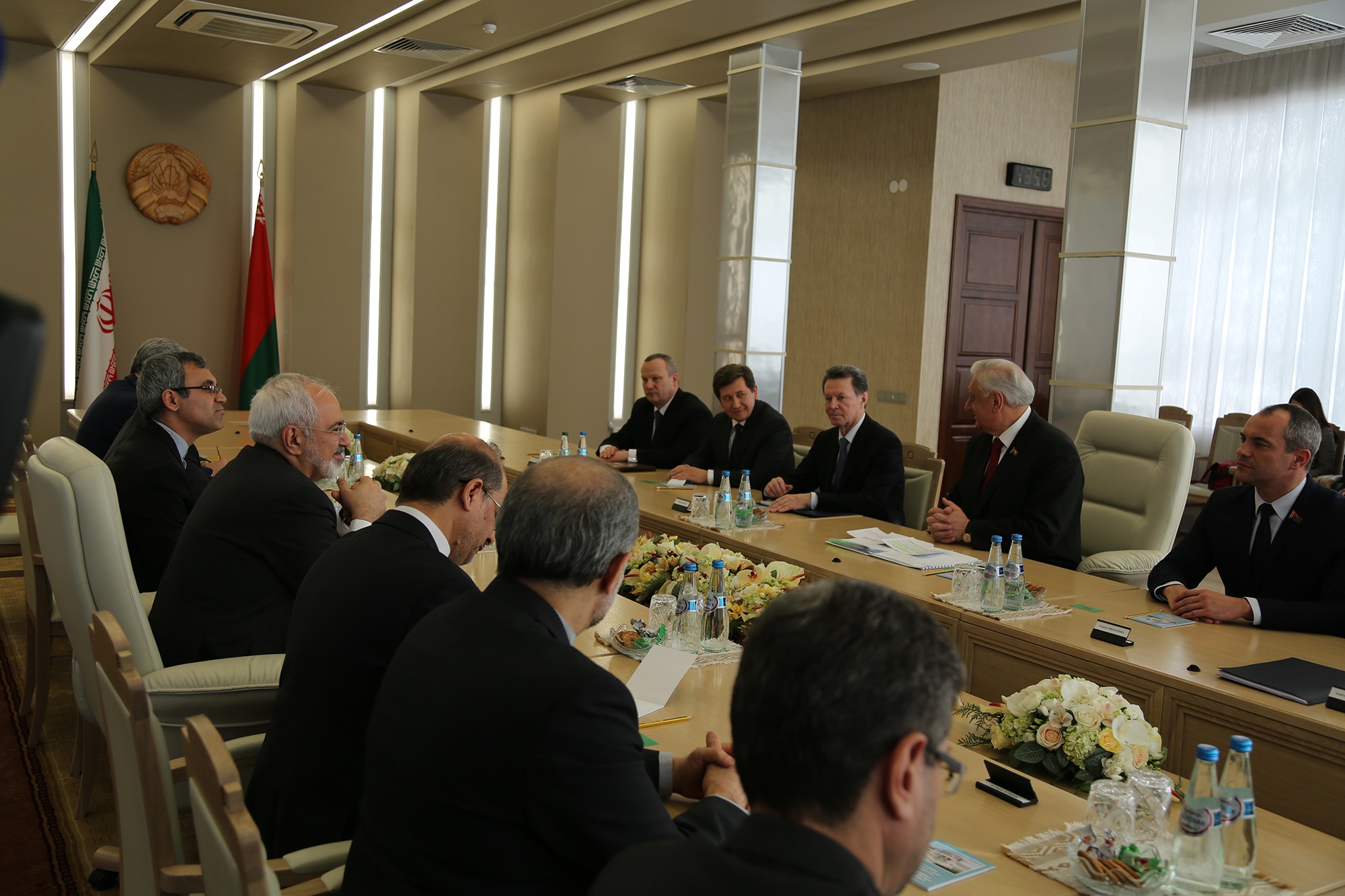 ظریف با وزیرخارجه بلاروس دیدار کرد+تصاوری