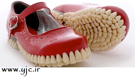 کفش هایی از جنس دندان انسان +عکس  :0 1