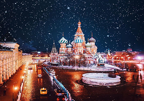 مسکو در ایام جشن کریسمسِ آیینِ اُرتدکس + تصاویر