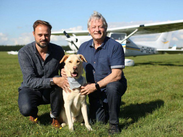 سگ‌هایی که به تنهایی یک هواپیما را کنترل می‌کنند+تصاویر