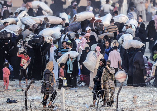 داعش ها مانع آوارگان سوری به خاک ترکیه شدند