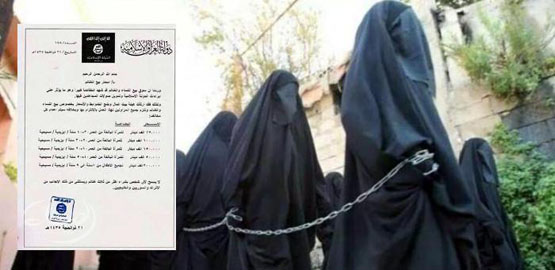 انتشار فهرست قیمت برده‌های جنسی داعش در سراسر عراق و سوریه+ تصاویر