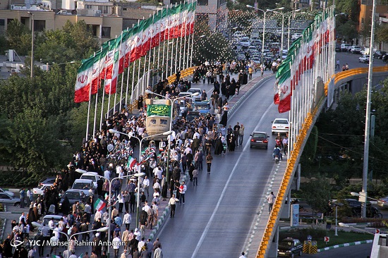 وداع باشکوه و متفاوت با 13 شهید خط شکن گمنام در مشهد + تصاویر