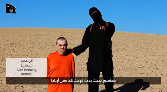 جلاد داعش نگران از دست دادن سرش است+ تصاویر
