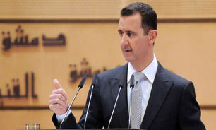 آغاز سخنرانی بشار اسد در جمع روئسای اقتصادی