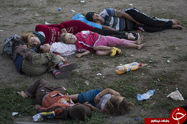 وضعیت دلخراش مهاجران در مجارستان +تصاویر