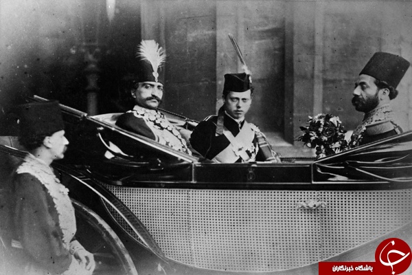 ناصرالدین شاه و پسر ملکه ویکتوریا در کالسکه +عکس