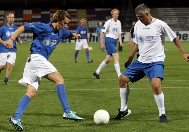 مسابقه فوتبال بین وزرای خارجه و نخست وزیرهای اروپایی