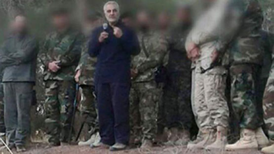 سردار سلیمانی به افسران ایرانی و حزب‌الله در سوریه آموزش می‌دهد+ تصاویر