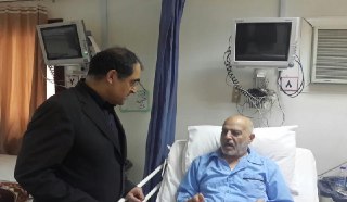 گزارش تصویری عیادت وزیر بهداشت از مصدومان حادثه منا در بیمارستان مکه