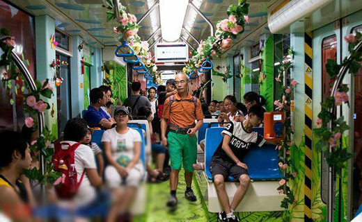 قطاری متفاوت در چین+ تصاویر