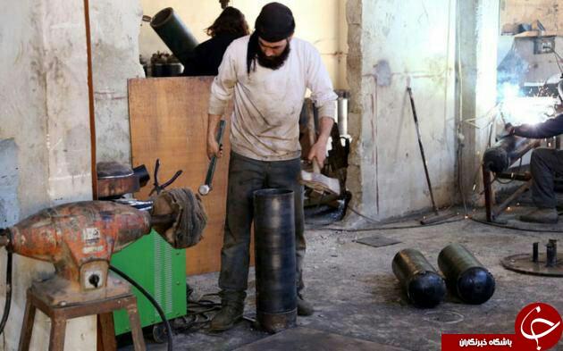 کارگاه ساخت موشک داعش + تصاویر