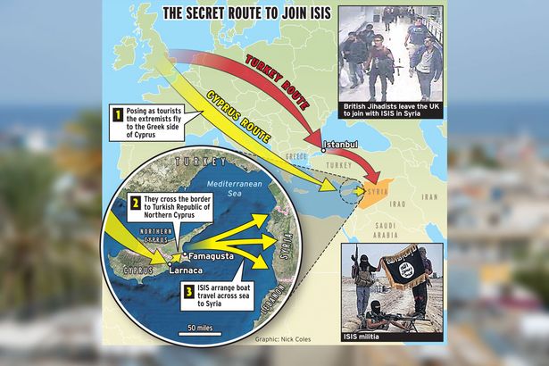 مسیر جهنمی داعشی های انگلیسی + تصاویر و نقشه