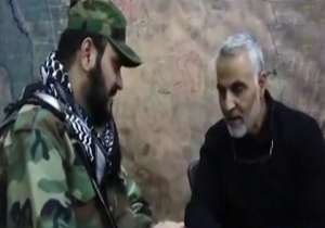 سردار سلیمانی در اتاق فرماندهی نبرد علیه داعش + فیلم