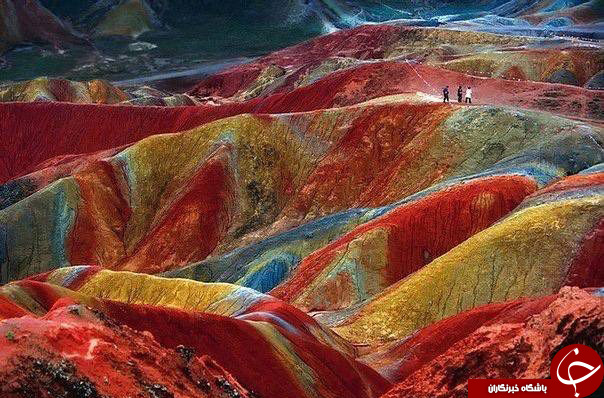 آلاداغ لارزیباترین کوه های رنگی درتبریز+تصاویر