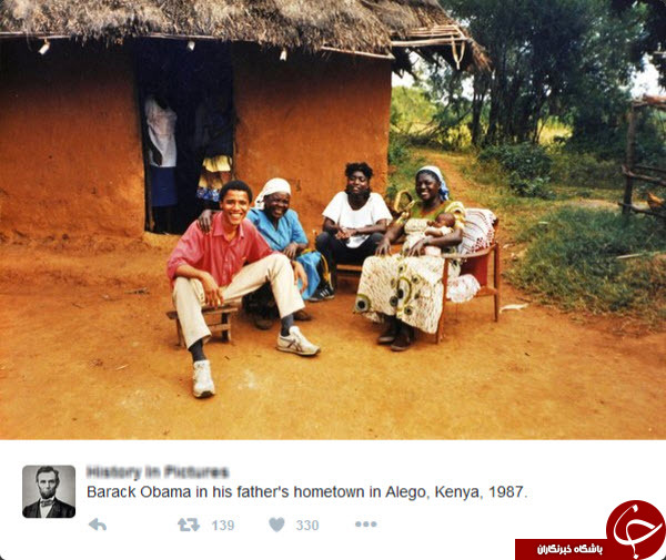 جوانی اوباما در روستای پدری +عکس