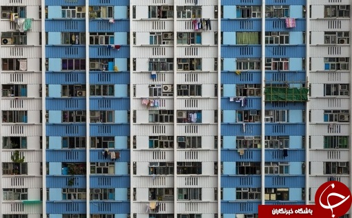 ساختمان هایی شبیه زندان در هنگ کنگ + عکس