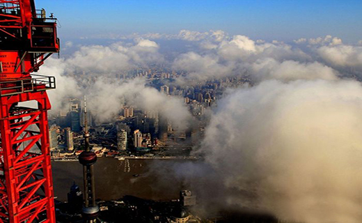 نمایی از چین در ارتفاعات +تصاویر
