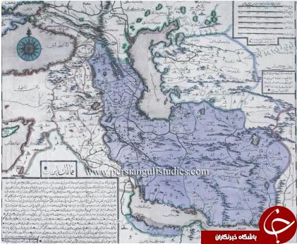 نقشه ایران در 286 سال قبل!