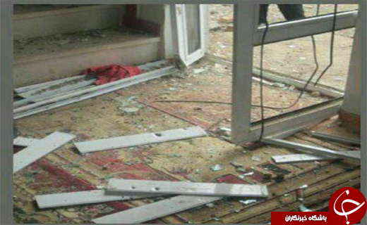 اصابت گلوله توپ  به خانه‌ای در شهرستان خداآفرین + عکس