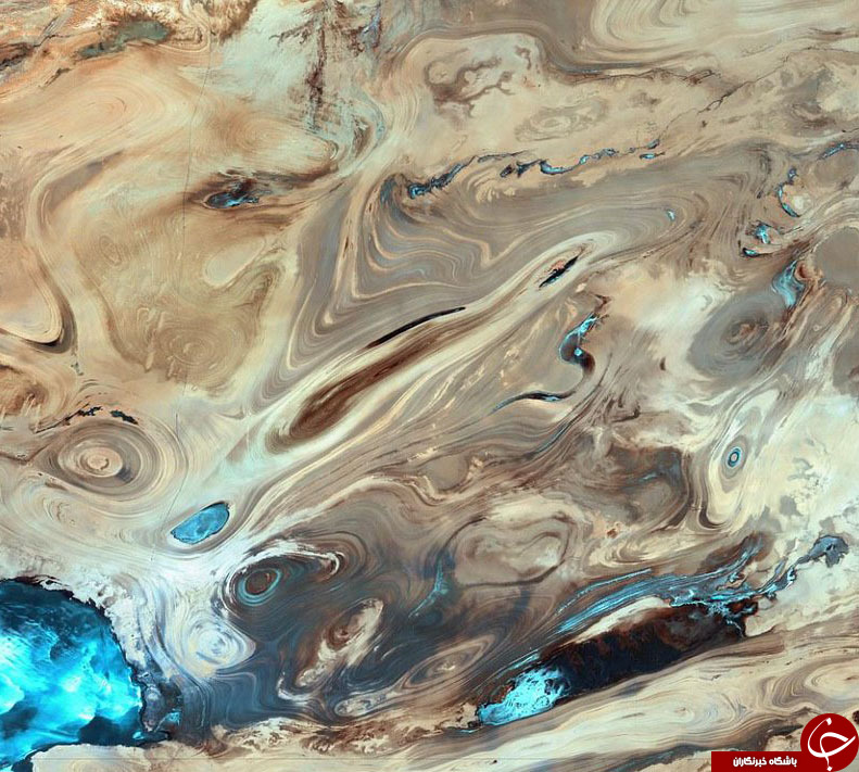 مهیج ترین عکس فضایی ناسا ازدشت کویر ایران