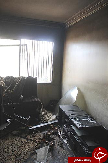 اتو، واحد مسکونی را به آتش کشید + تصاویر