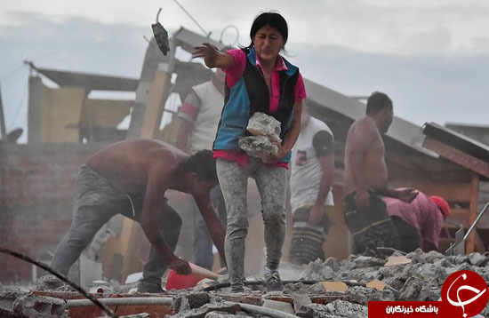 فاجعه زلزله اکوادور از دریچه لنز دوربین +تصاویر