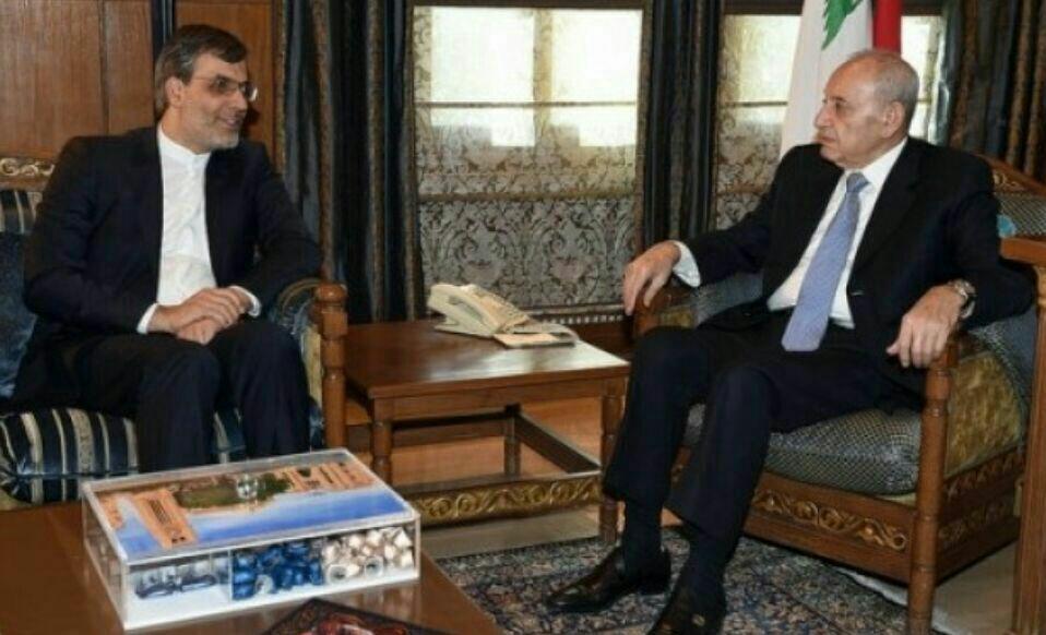 جابری انصاری با رئیس مجلس نمایندگان لبنان دیدار کرد
