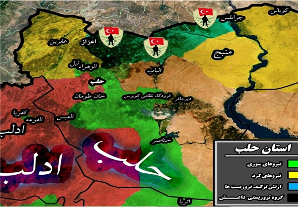 تحولات استان حلب/ کجا تحت تسلط کیست؟ +نقشه