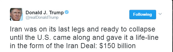 حمله توییتری ترامپ به ایران همچنان ادامه دارد