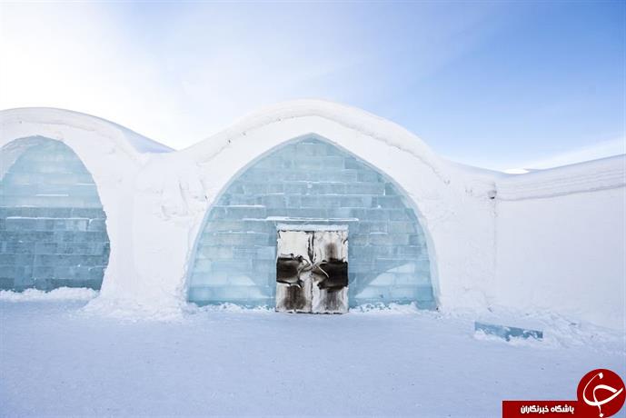عکس های فوق العاده دیدنی از یک هتل یخی
