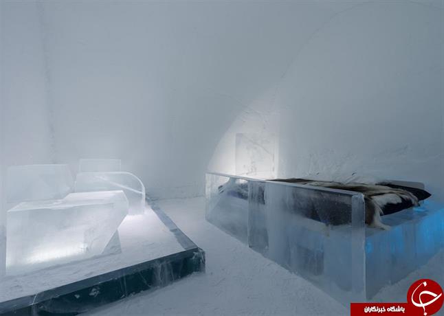 عکس های فوق العاده دیدنی از یک هتل یخی