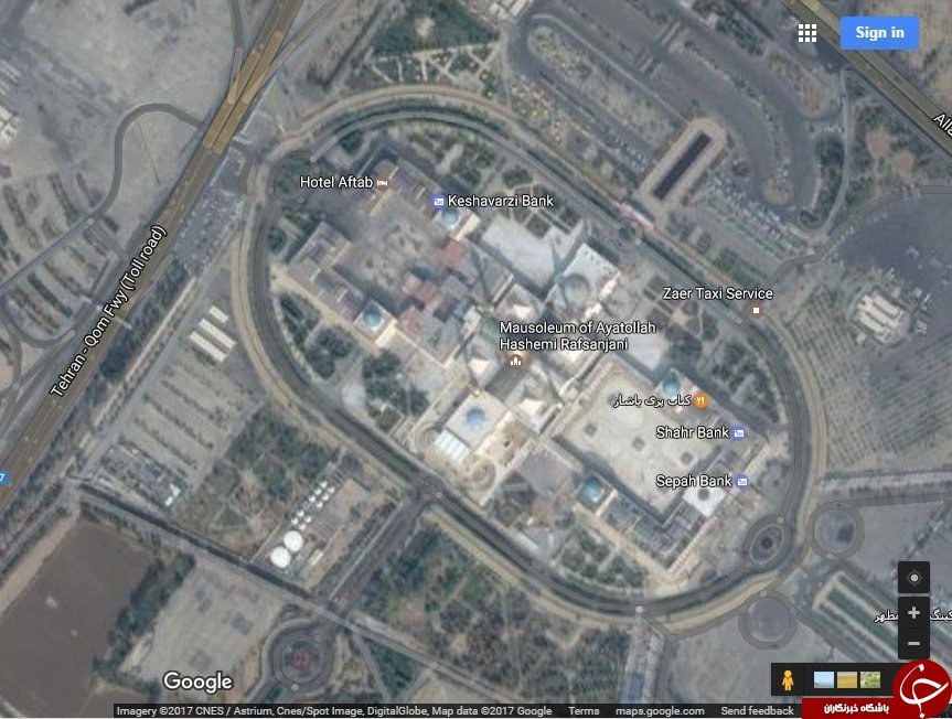 گوگل‌مپ نام حرم امام خمینی (ره) را تغییر داد +عکس