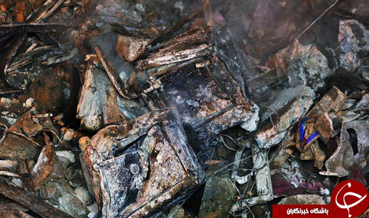 عکس/ گاوصندوق‌های ذوب شده در آتش‌سوزی ساختمان پلاسکو