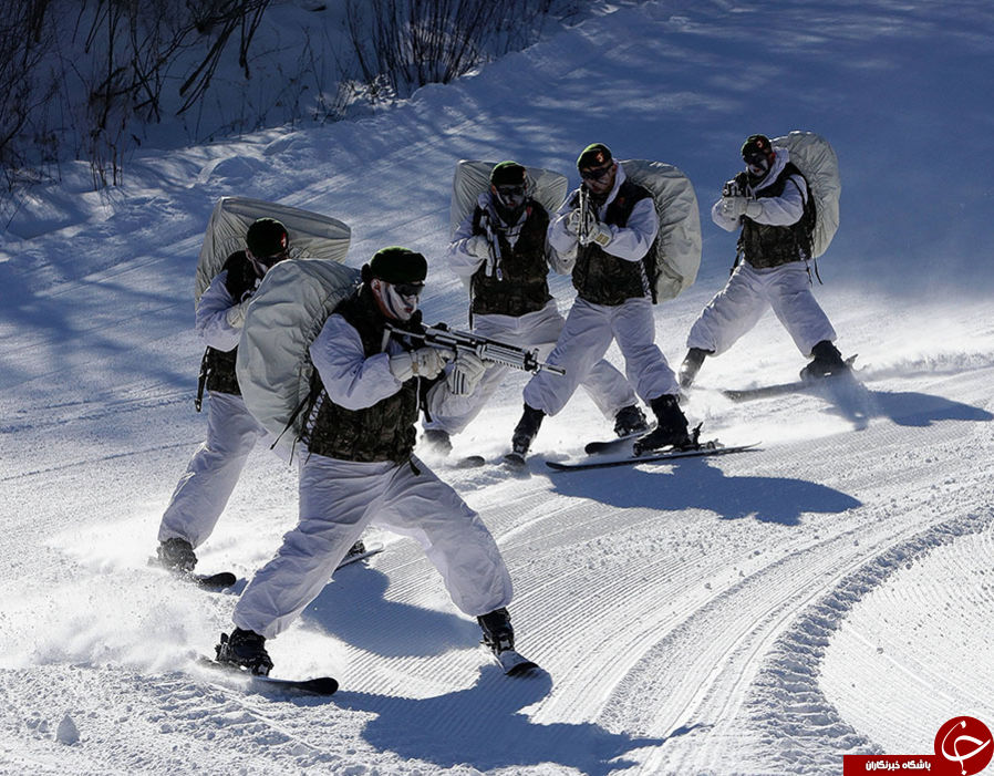 تمرینات طاقت‌فرسای سربازان کره شمالی در برف و سرما +تصاویر