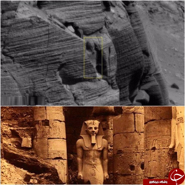 کشف تندیس مصری در مریخ +تصاویر