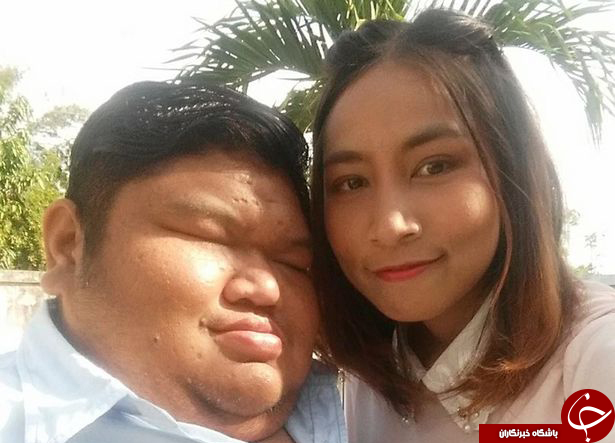 همسر ایده آل خانم ها دختر تایلندی چاق ترین مرد چاق ترین پسر ازدواج جالب اخبار تایلند