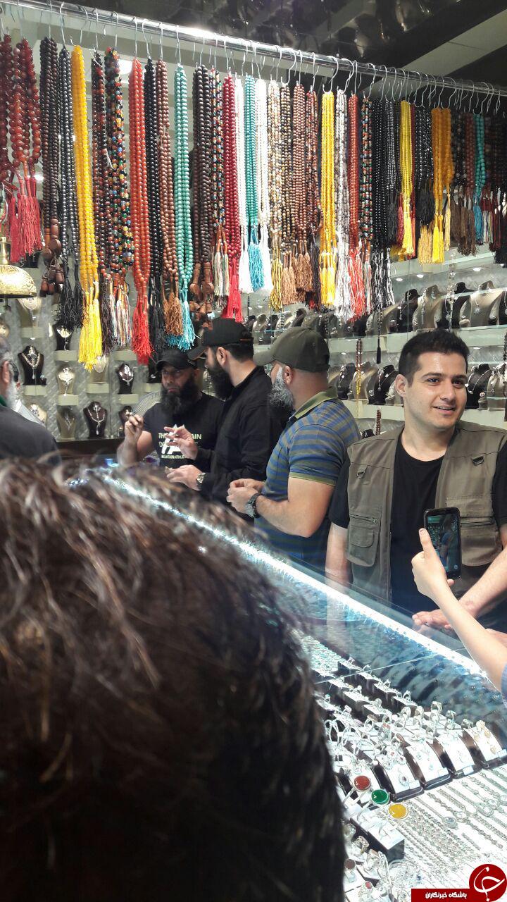 تصاویری از ابوعزرائیل و سلفی ابوحر ایرانی در بازار مشهد!
