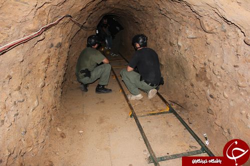 کشف بلندترین و مجهز ترین تونل قاچاق مواد مخدر  تصاویر
