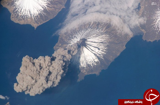 اتونشر///تصاویر/ فوران آتشفشان‌ها را از بالا ببینید