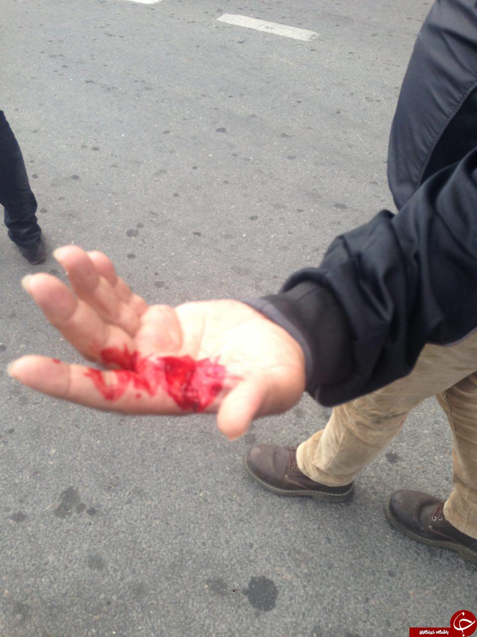 راننده خشن پلیس و تاکسیرانان را مجروح کرد/ کی دعوا بر سر یک لقمه نان تمام می‌شود؟+ فیلم و تصاویر