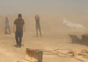 لحظه شلیک توپ علیه داعش توسط امیر نوری + فیلم