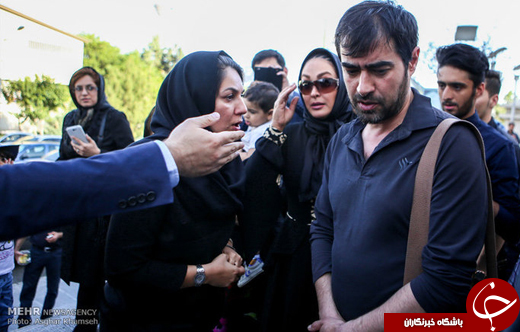 عکس/ شهاب حسینی در ترحیم همسر شهیدبابایی
