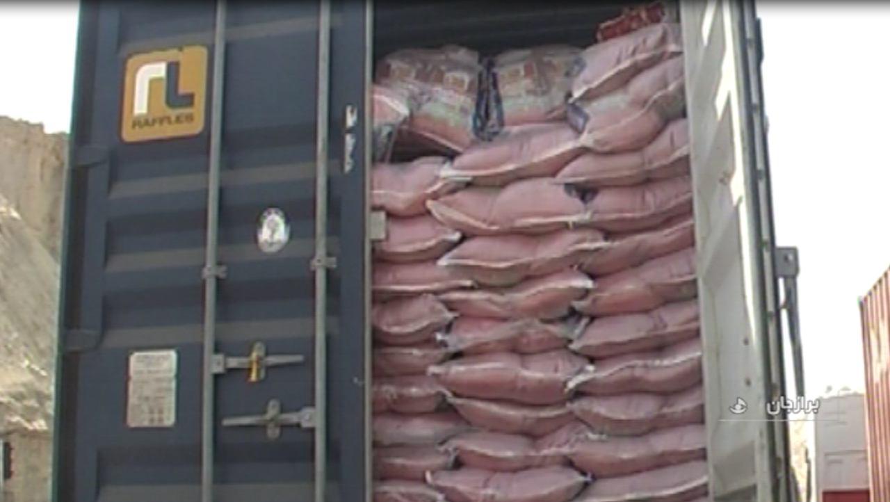 کشف 12 تریلر حامل برنج قاچاق در دشتستان
