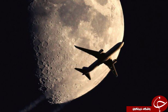 تصاویر زیبا از ماه و هواپیماها
