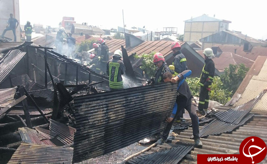 آتش سوزی 3باب منزل مسکونی در رشت