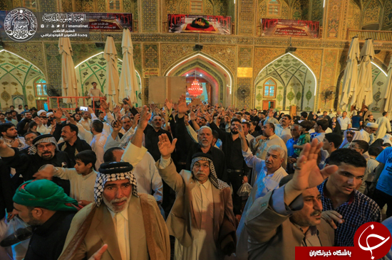 حضور پرشور مردم در حرم حضرت علی(ع) + تصاویر