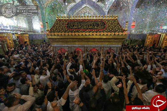 حضور پرشور مردم در حرم حضرت علی(ع) + تصاویر