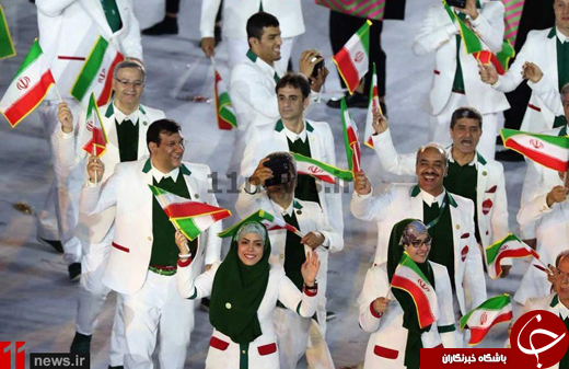  یک استقلالی در رژه کاروان ایران در المپیک +عکس