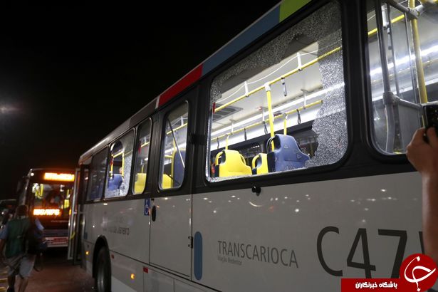 تیراندازی مجدد به اتوبوس حامل خبرنگاران المپیک +تصاویر